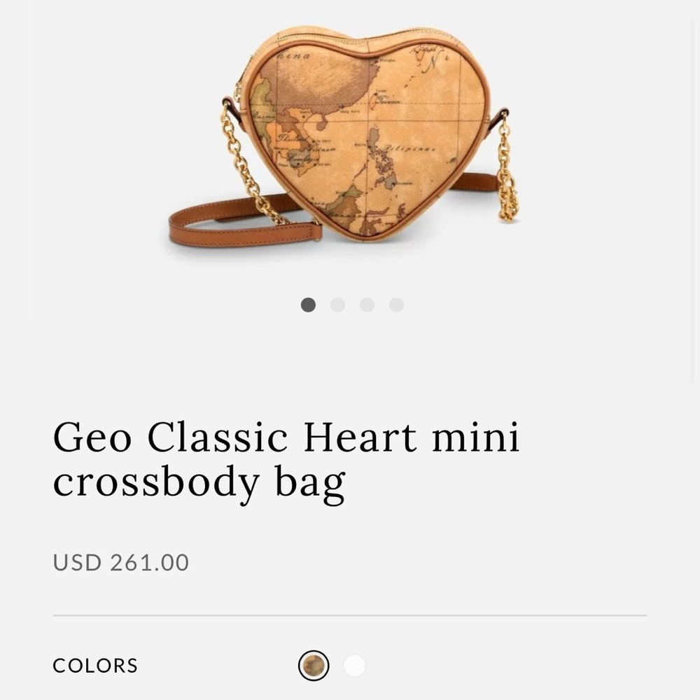 Geo Classic Heart Mini Crossbody Bag by 1’Classe Alviero Martini
